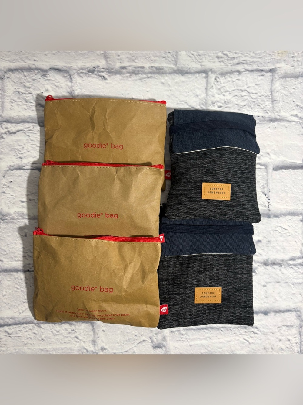 Virgin Atlantic Airlines + Delta Airlines amenity travel kits (5 count)